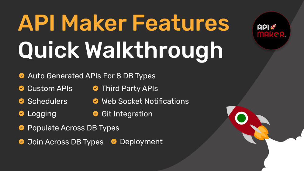 API Maker Features quick walkthrough